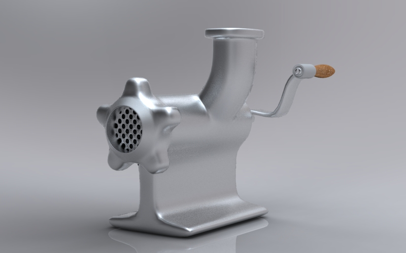 Modeling Meat Grinder in Maya