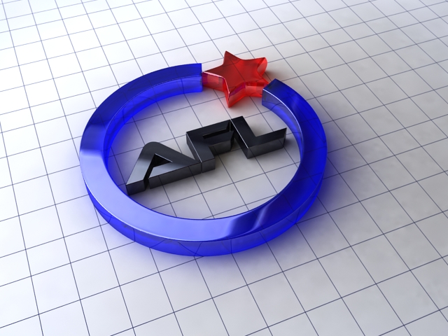 Modeling Shiny Glass Logo